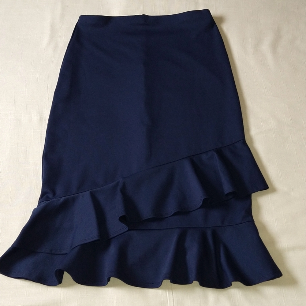 Blue Ruffle skirt - Picture 6 of 12